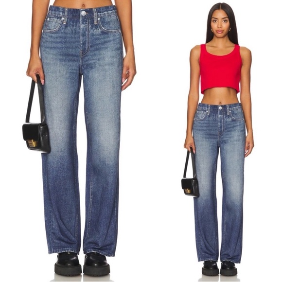 Rag & Bone Miramar Cotton Terry Wide Leg Sweatpant Jeans